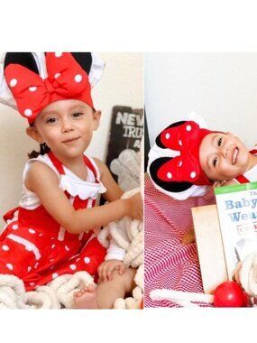 Disney | White & Red Polka Dot Chef Hat Mickey Ears